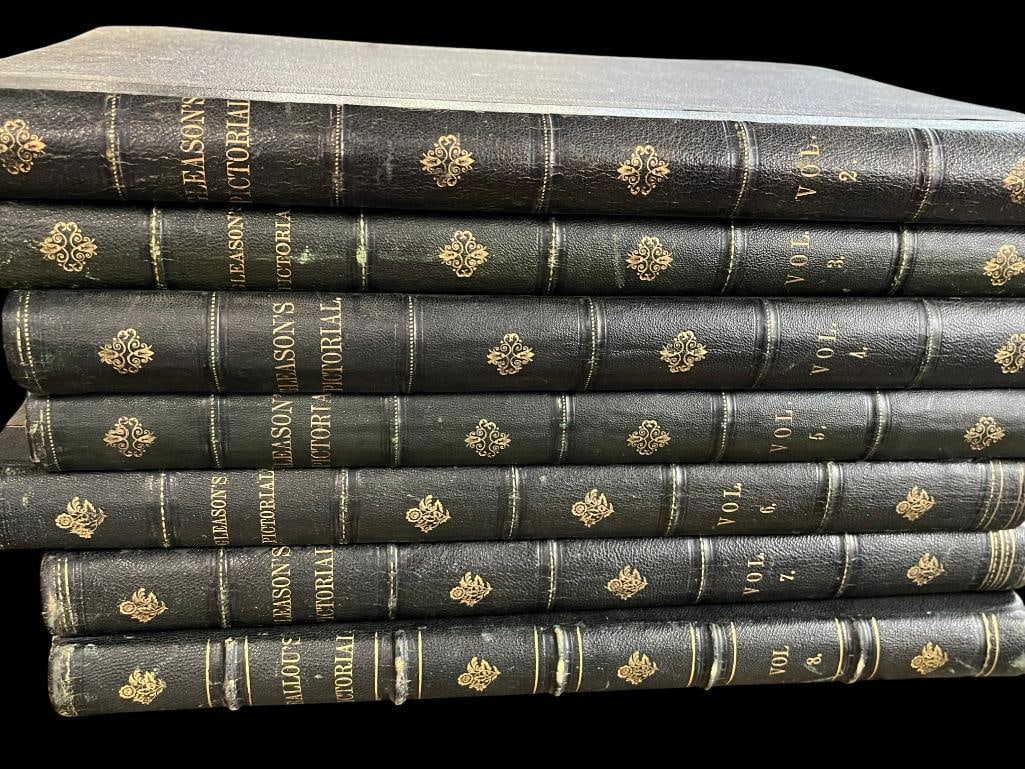 7 Volumes of Gleason's Pictorial: 7 Volumes of Gleason's Pictorial from the 1850's.