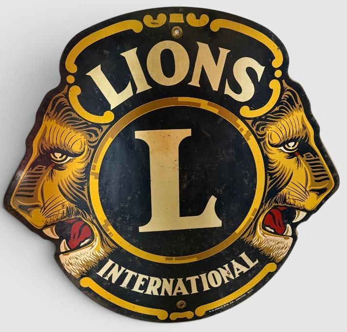 Lions International Porcelain Enamel Sign (1 of 6)