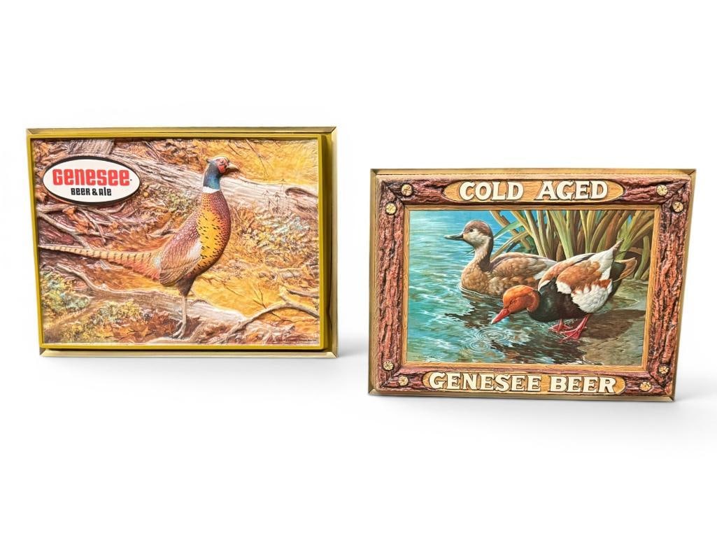 2 Genesee Beer Light Up Signs (1 of 3)