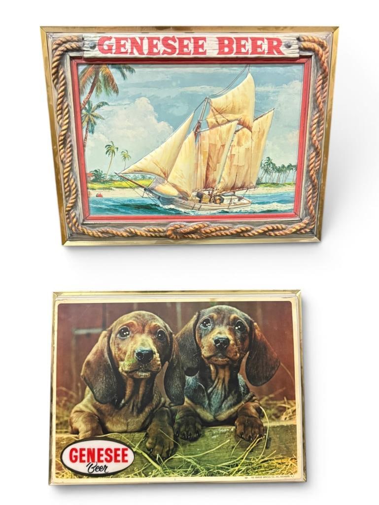 2 Genesee Beer Light Up Signs (1 of 3)