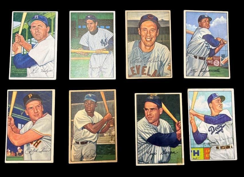 1952 Bowman Baseball Near Complete Set: 1952 Bowman Baseball Near Complete Set. Missing Mays, Musial and Mantle.