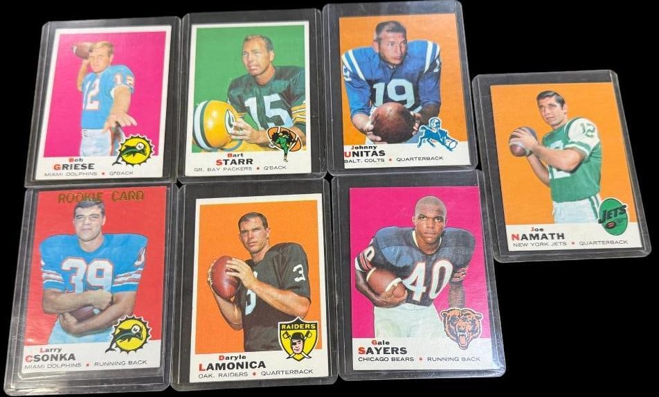 1969 Topps Football Star / Rookie / HOF lot (1 of 10)