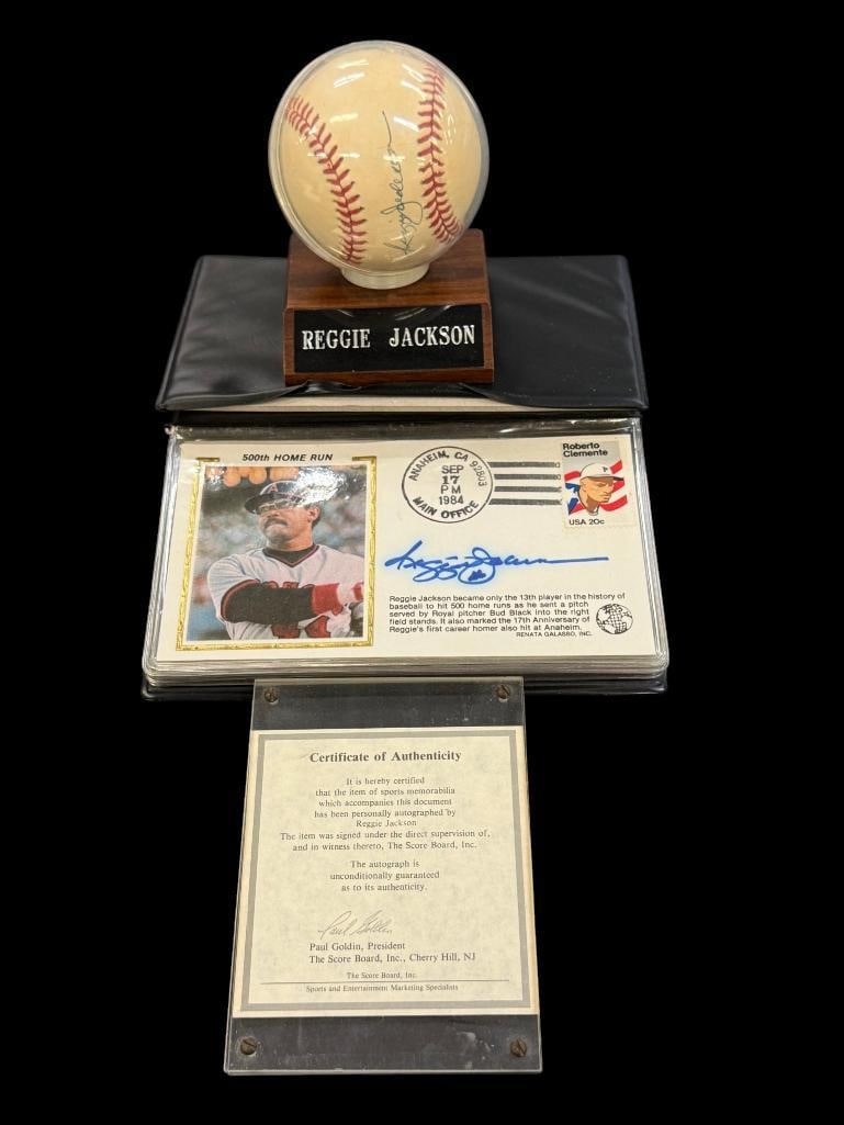Reggie Jackson autographed baseball and more (1 of 7)