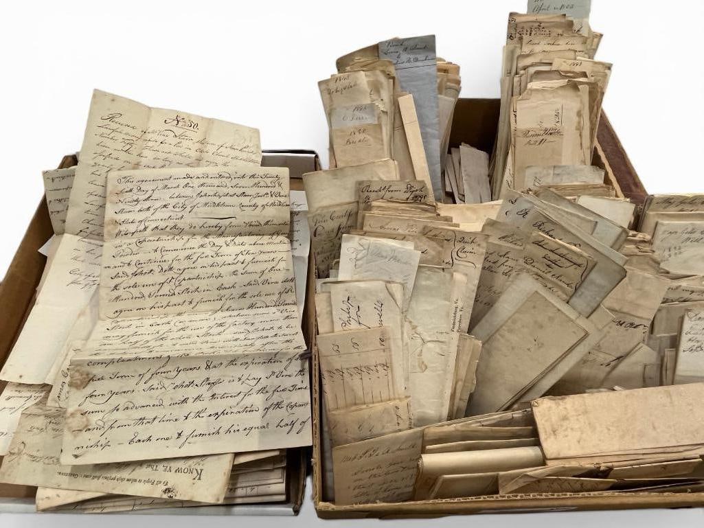 Collection of Early Bonds, Deeds, Receipts and more (1 of 15)