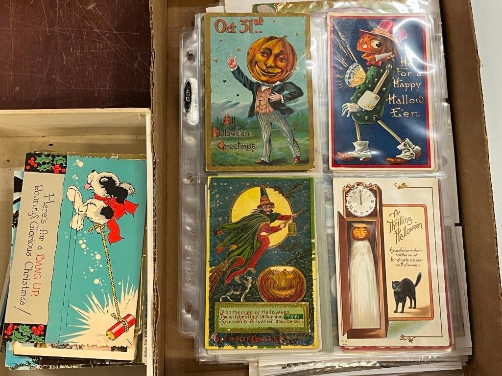 Vintage Western NY Postcards, Halloween etc. (1 of 9)