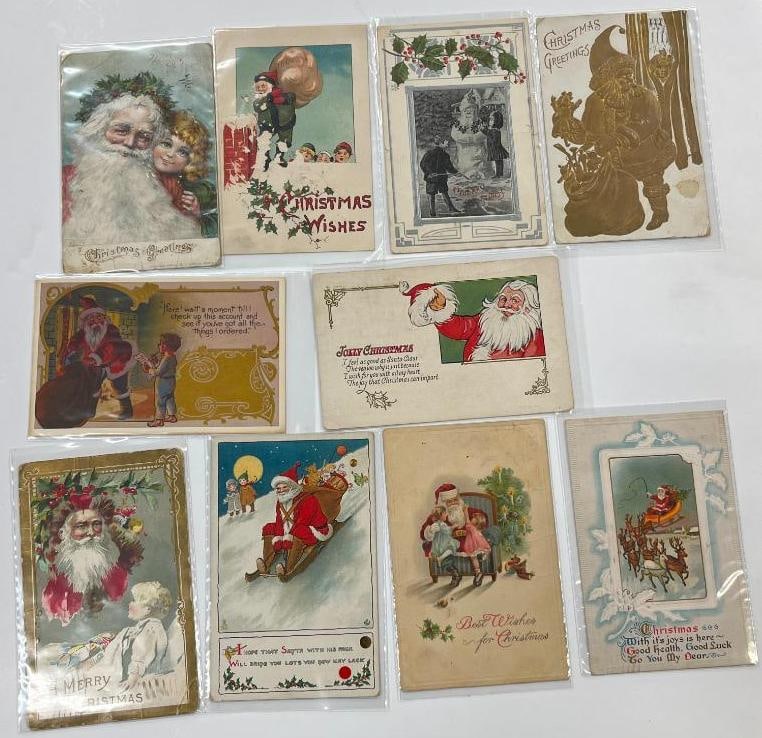 Antique Embossed Christmas Cards (1 of 7)