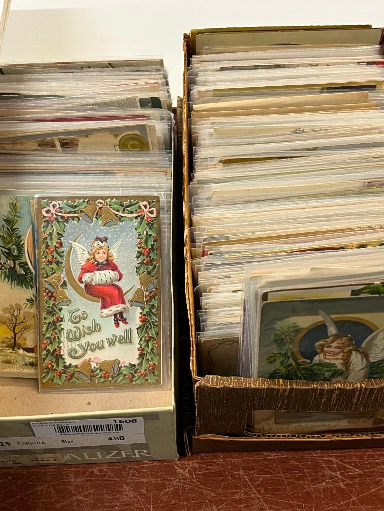 Group of Antique Christmas Postcards: Group of Antique Christmas Postcards. Approx. 750 pieces.