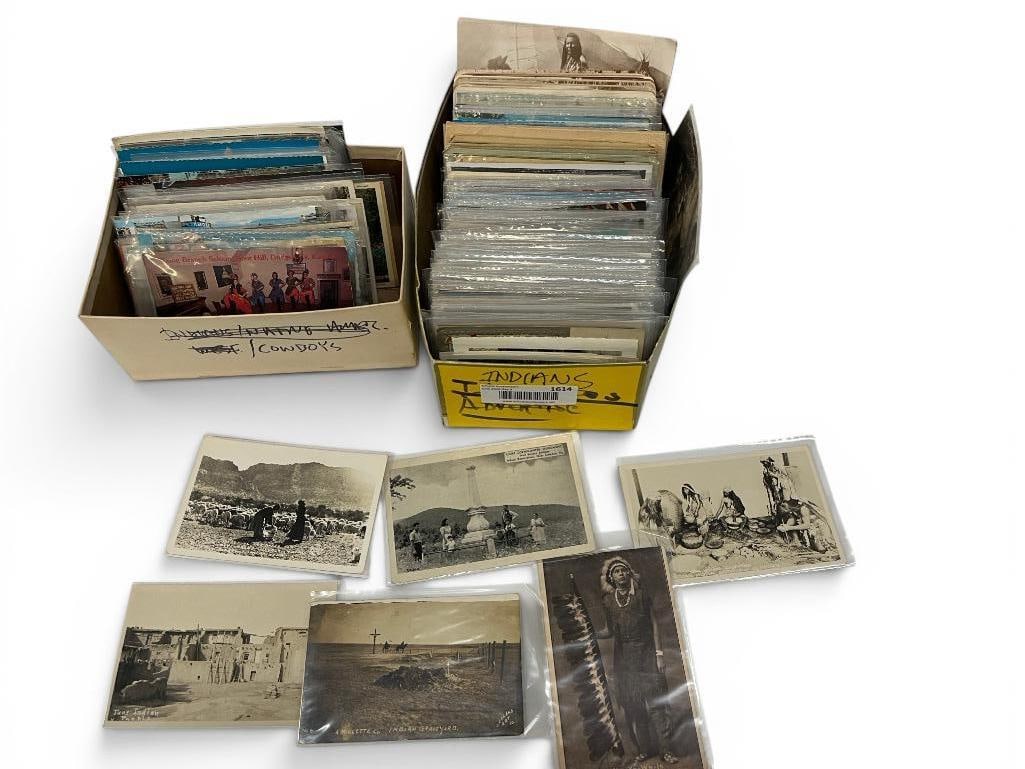 Collection of Cowboy and Indian Postcards (1 of 10)