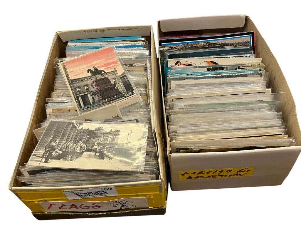 Group of Canada Postcards, Battle of the Falkland Islands etc.: Group of Canada Postcards, Battle of the Falkland Islands, monuments, Europe etc. Approx. 600 postcards.