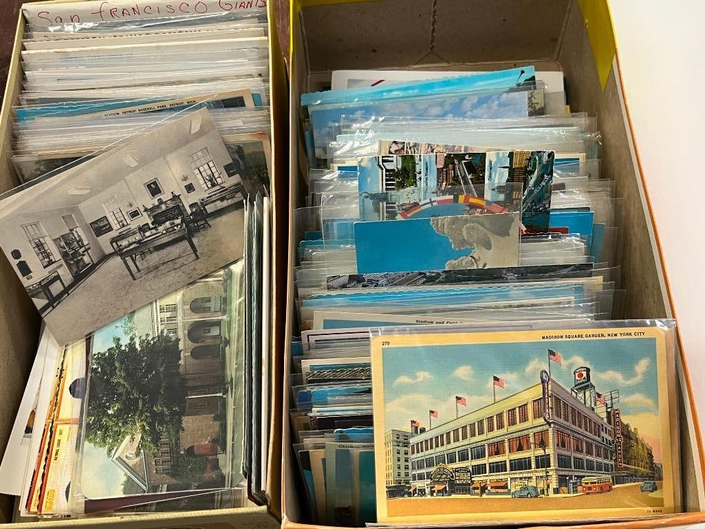 Baseball and Sports related Postcards: Baseball and Sports related Postcards and more. Stadiums, Golf, Boxing etc. Over 400 postcards.
