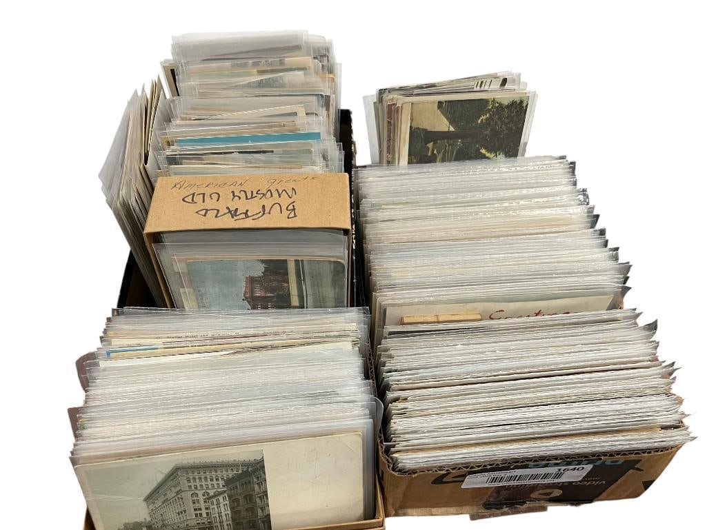 Vintage Western NY Postcards: Vintage Western NY Postcards, Roycroft, Akron and more. Approx. 650 pieces.