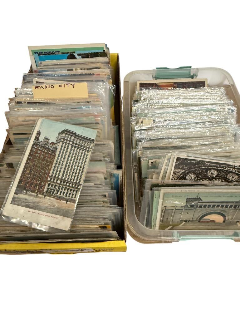 Collection of Vintage Postcards from New York: Collection of Vintage Postcards from New York. Including NYC, Syracuse, Rochester, Utica, Fort Edward etc. Approx. 600 pieces.