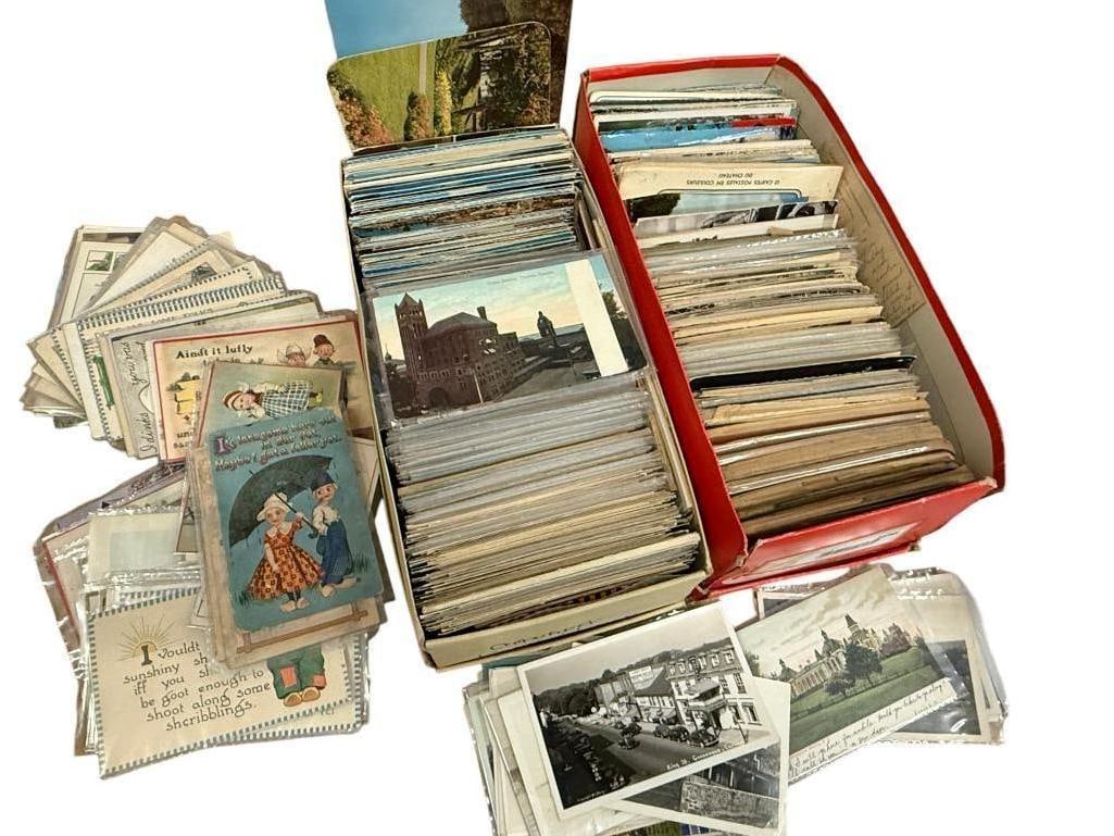 Collection of Vintage Postcards: Collection of Vintage Postcards from Europe, Canada, Dutch etc. Over 700 pieces.