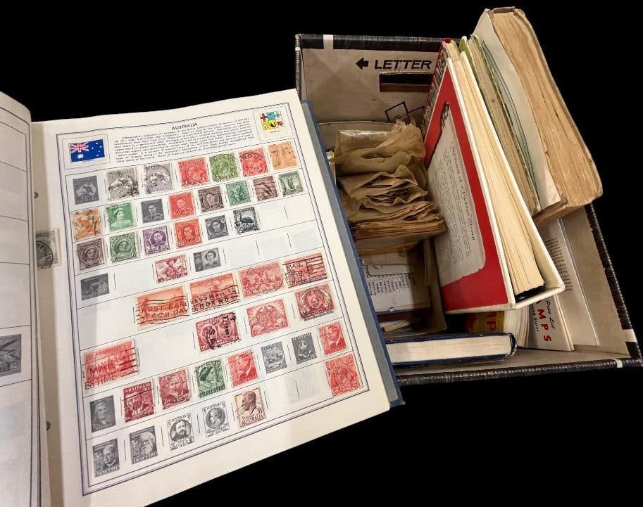 Box of U.S. and Foreign Used Stamps (1 of 17)