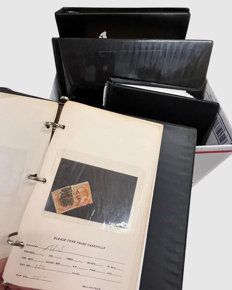 Box of Stamp Albums, U.S. and Foreign (1 of 20)