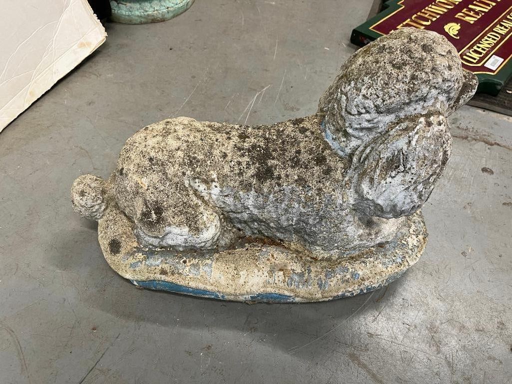 Concrete Poodle Statue - 4