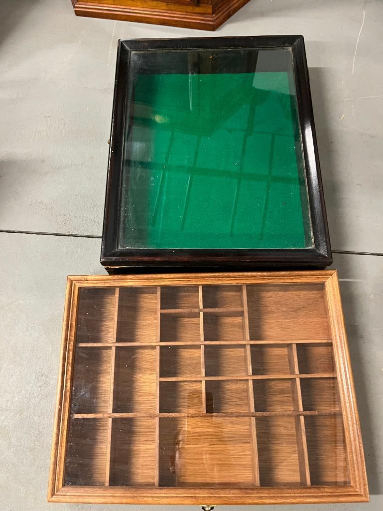 5 Wood Display Cases - 6