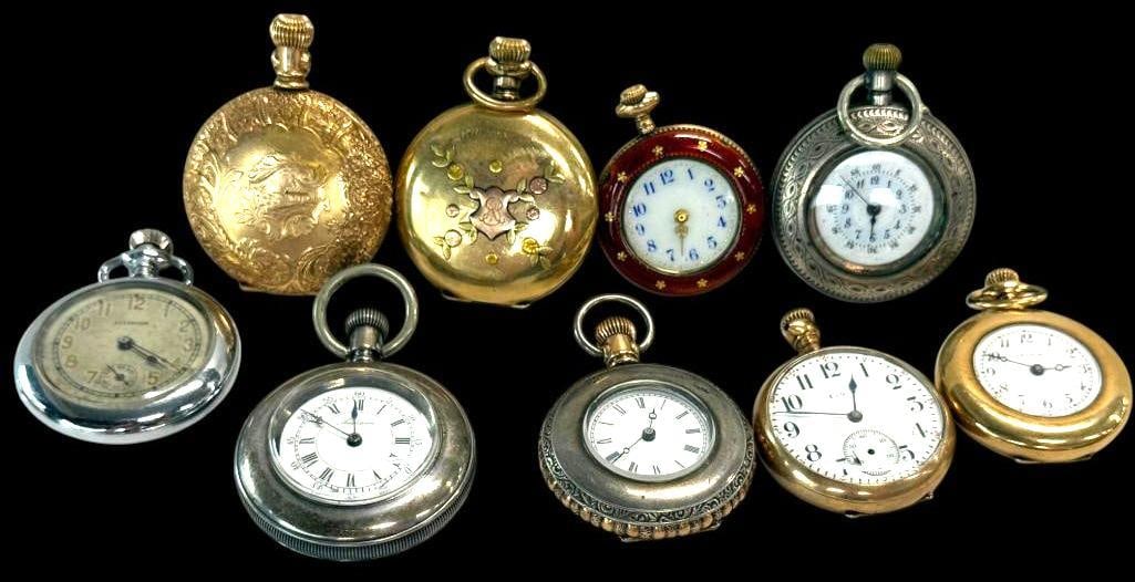 9 Small Pocket Watches (1 of 7)