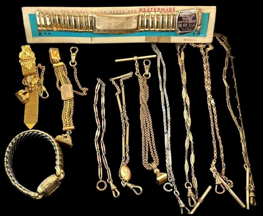 Gold Filled Watch Chains, Band and more (1 of 6)