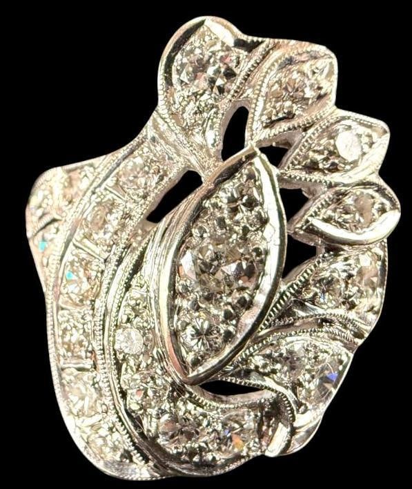 14k White Gold and Diamond Ring (1 of 6)