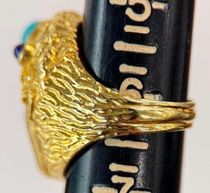 14k Gold Face Ring - 6
