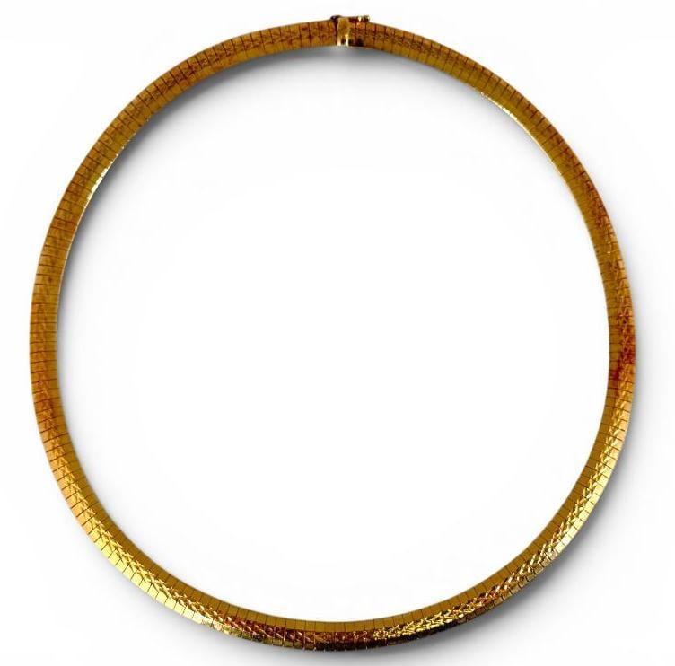 14k Gold Omega Style Necklace (1 of 5)