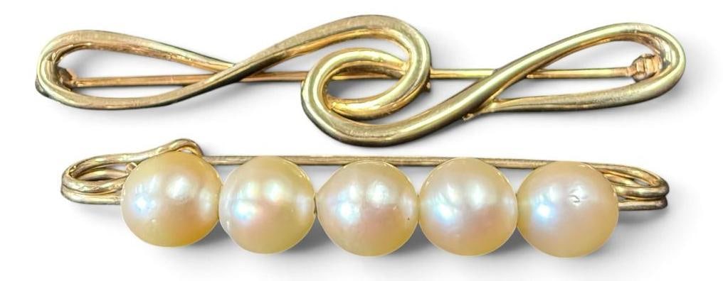 2 14k Gold Pins (1 of 3)