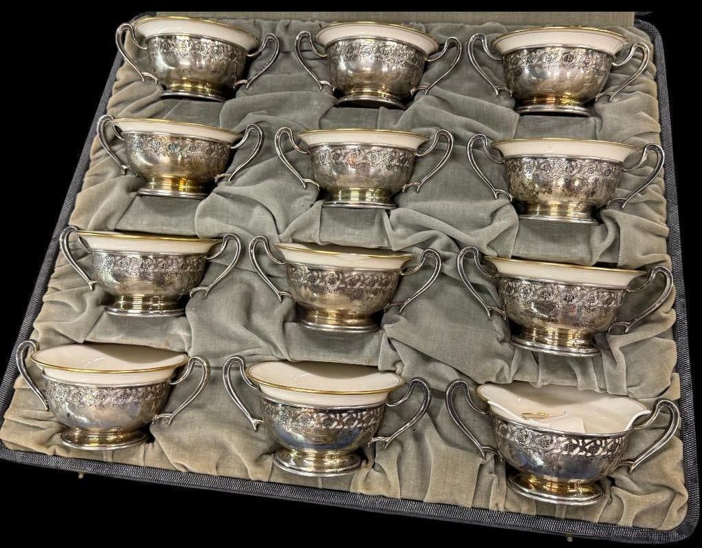 12 Schofield Baltimore Repousse Bouillon Set (1 of 7)