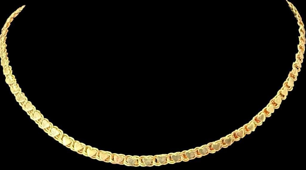 14k Gold Hearts Necklace (1 of 5)