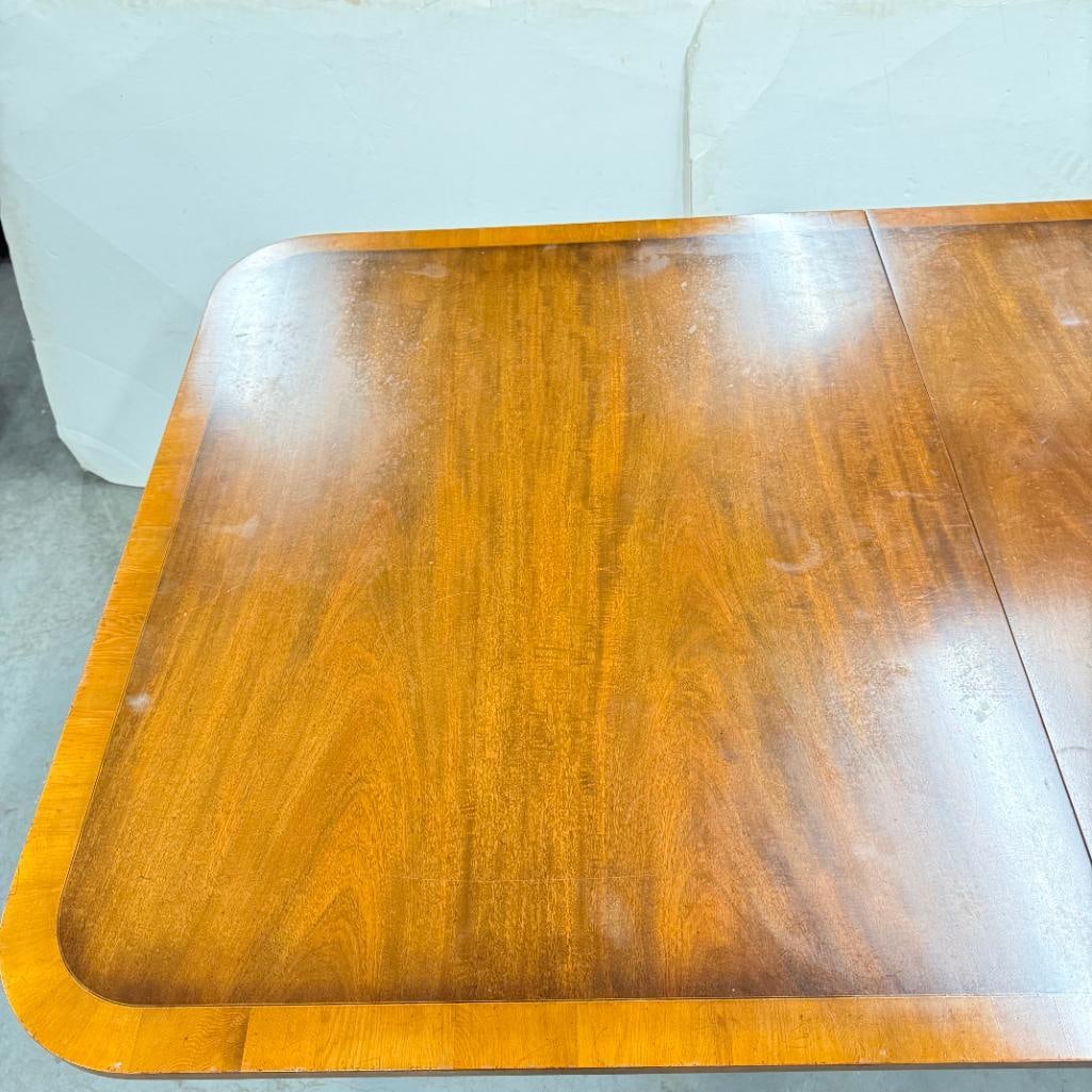 Regency Style inlaid dining table - 5