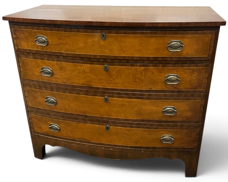 Kittinger Walnut Bow Front Dresser (1 of 6)