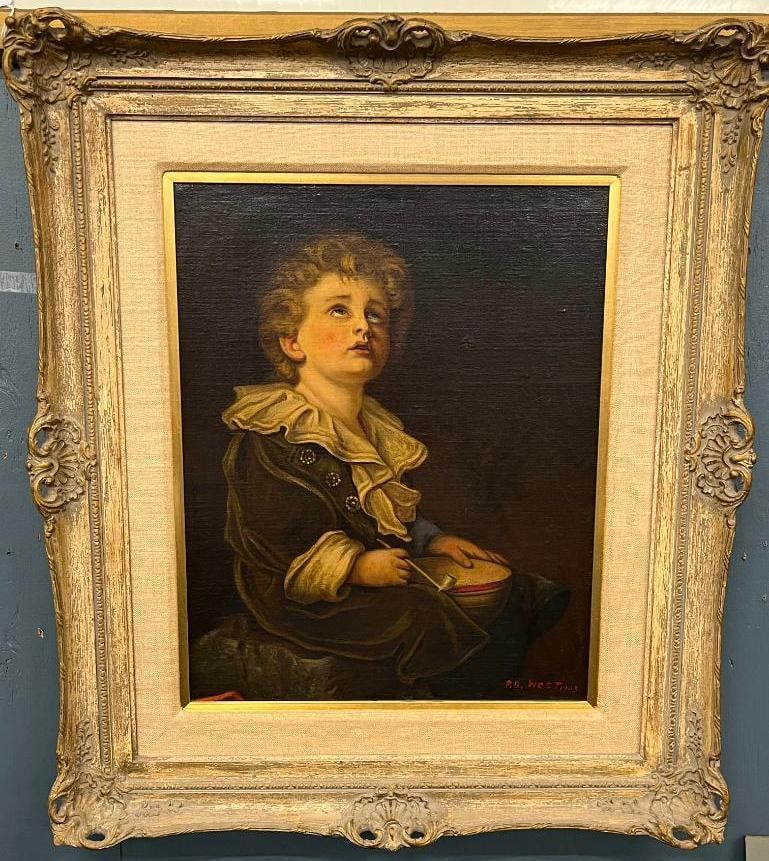 P.B. West signed oil on board (1 of 4)