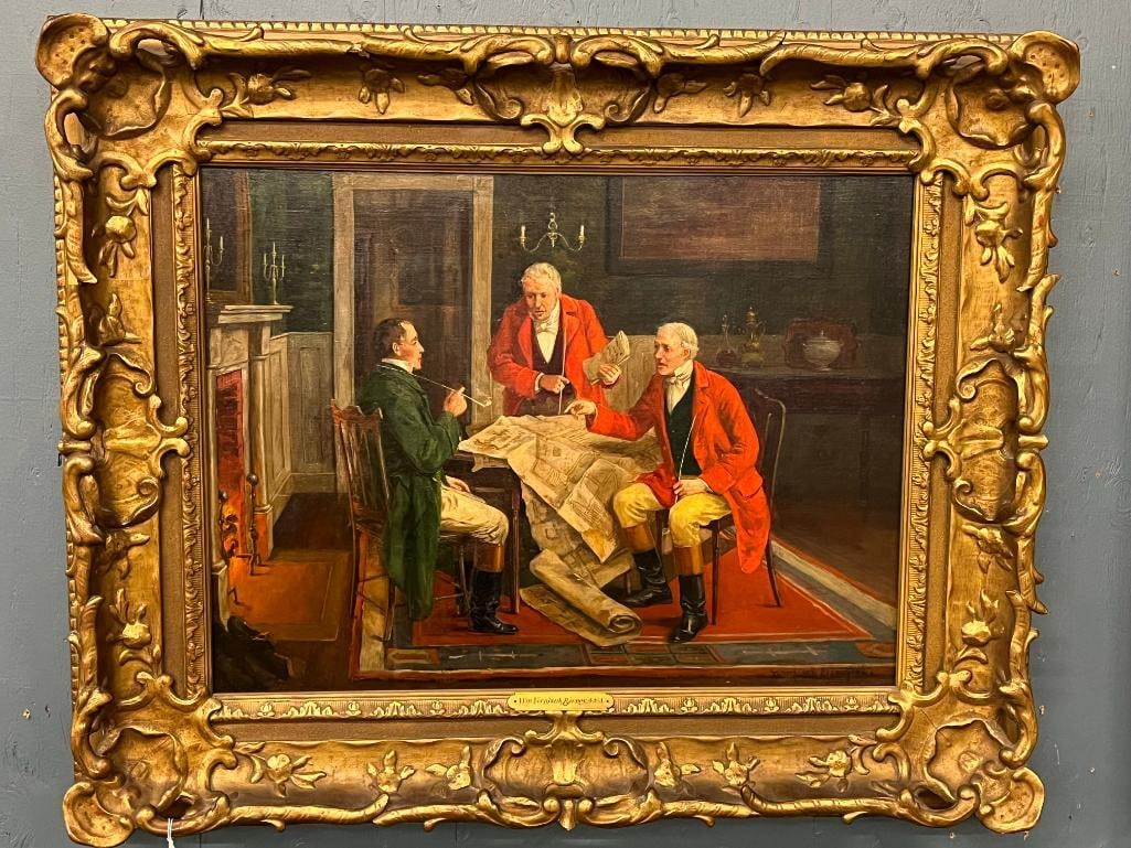 William Verplanck Birney oil on canvas (1 of 6)