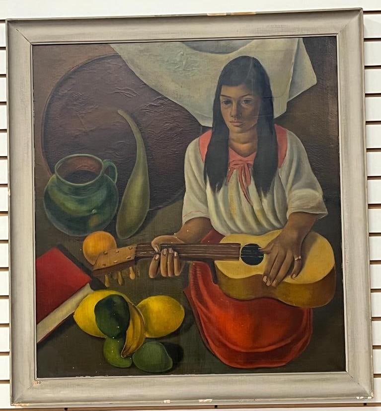 D.M. Everingham oil on canvas (1 of 5)