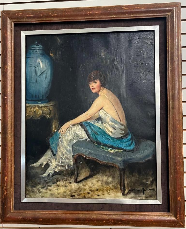 William Ablett signed oil on canvas (1 of 5)