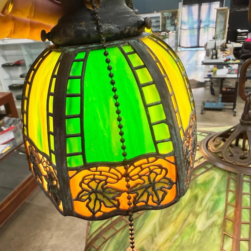 Fabulous Handel Maple Leaf Spider Chandelier - 15