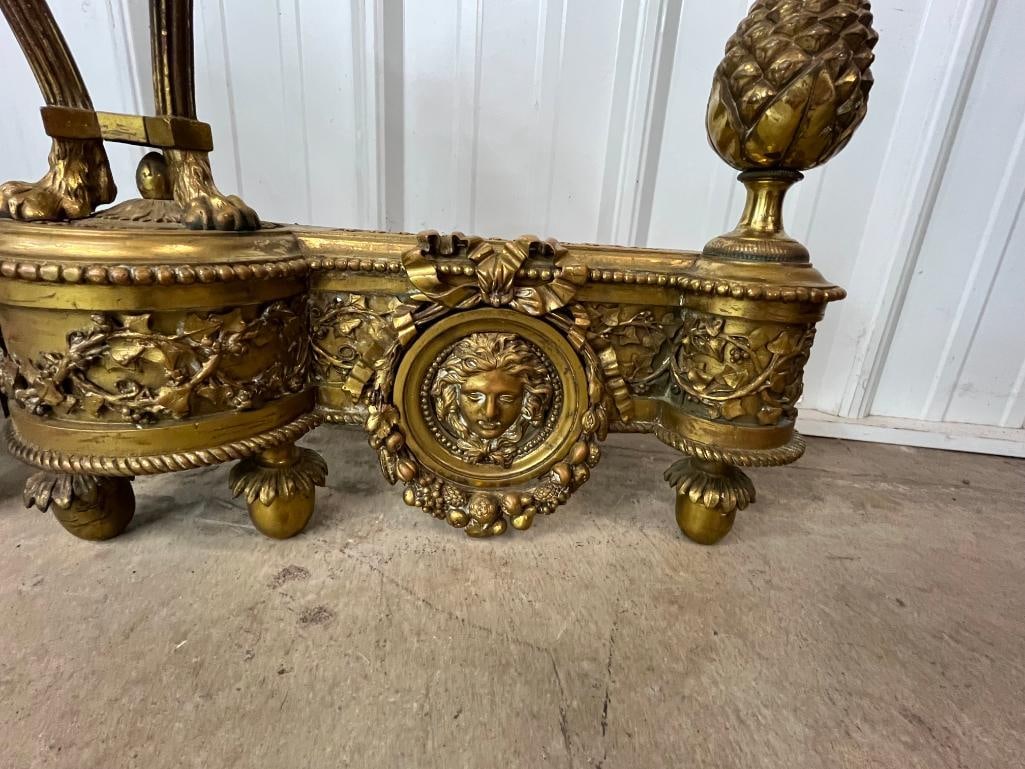 Bronze Andirons - 3