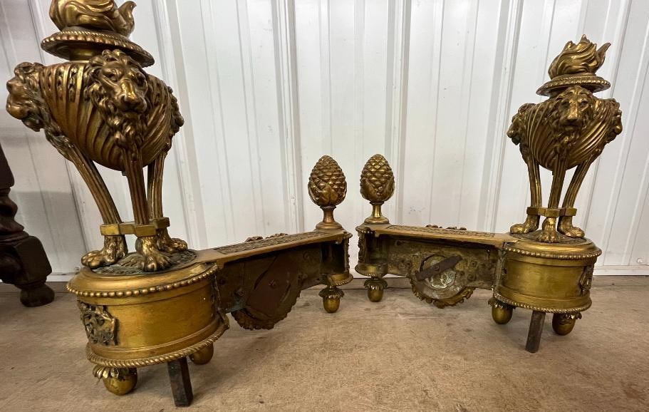 Bronze Andirons - 4