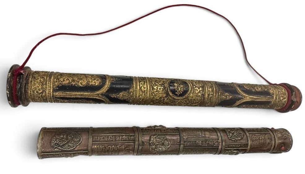 2 Tibetan Scroll Holders (1 of 11)