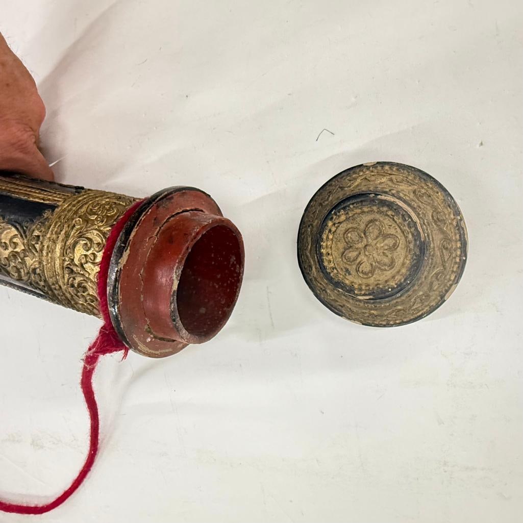 2 Tibetan Scroll Holders - 2