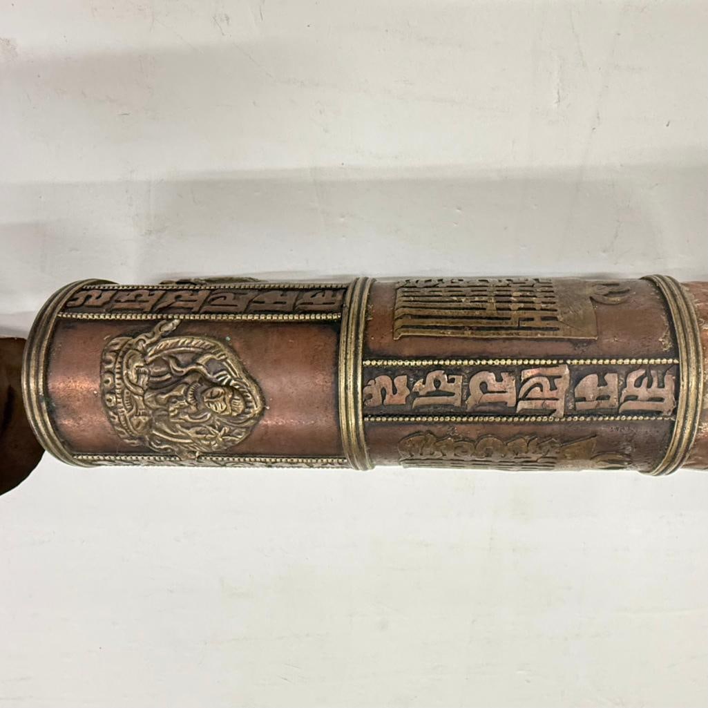 2 Tibetan Scroll Holders - 8