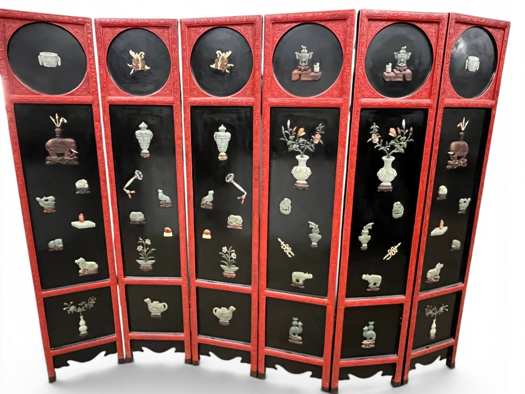 Chinese 6 Panel Screen / Room Divider (1 of 6)