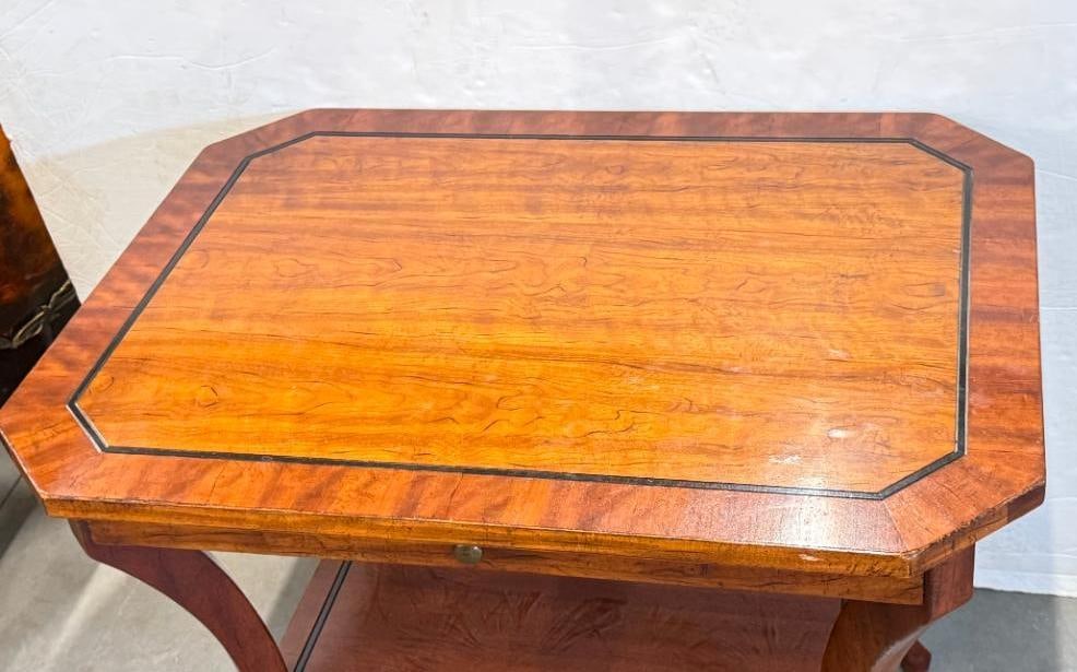 Walnut Empire style table - 3