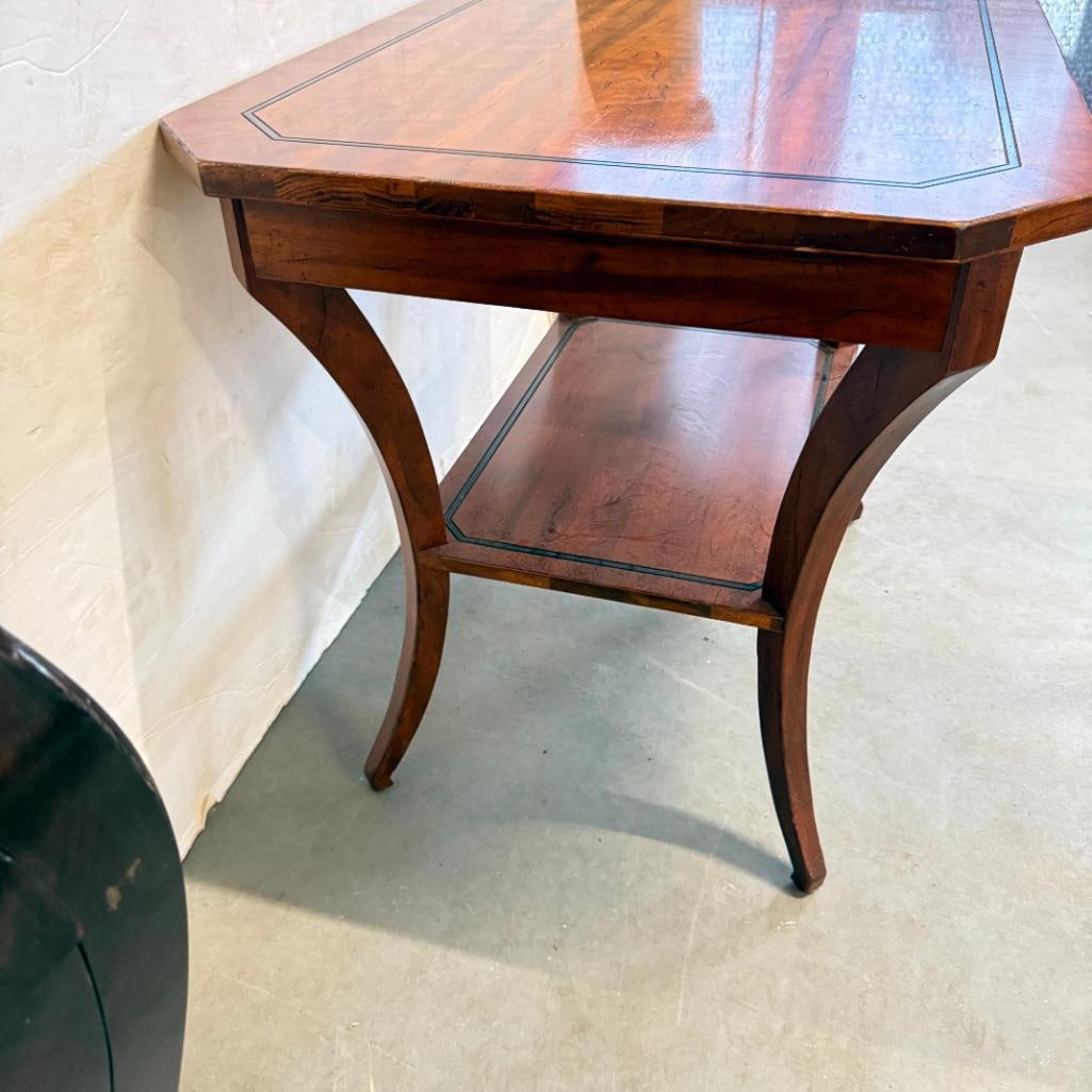 Walnut Empire style table - 5