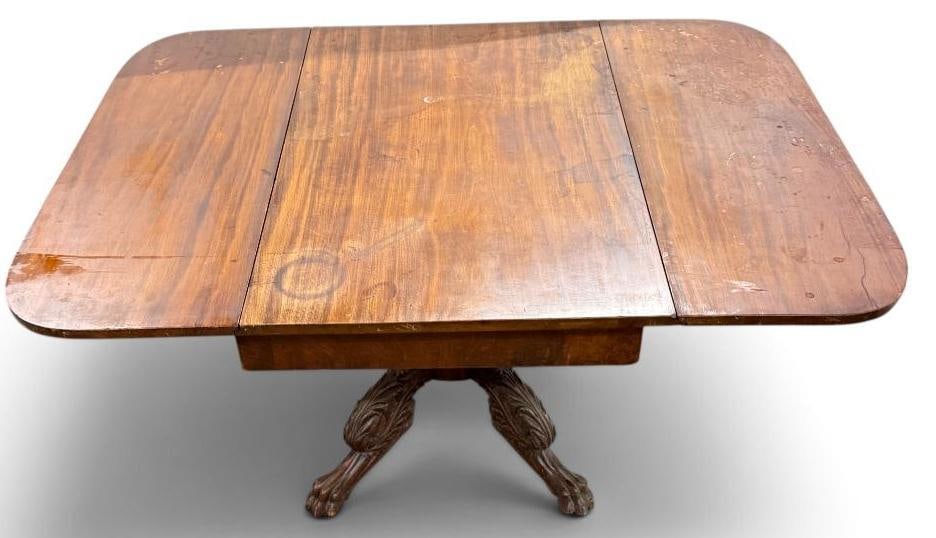 Federal Walnut drop leaf table - 2