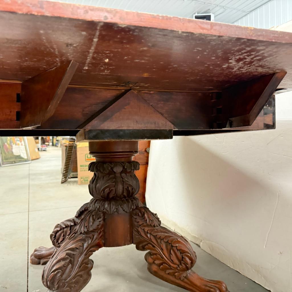 Federal Walnut drop leaf table - 4