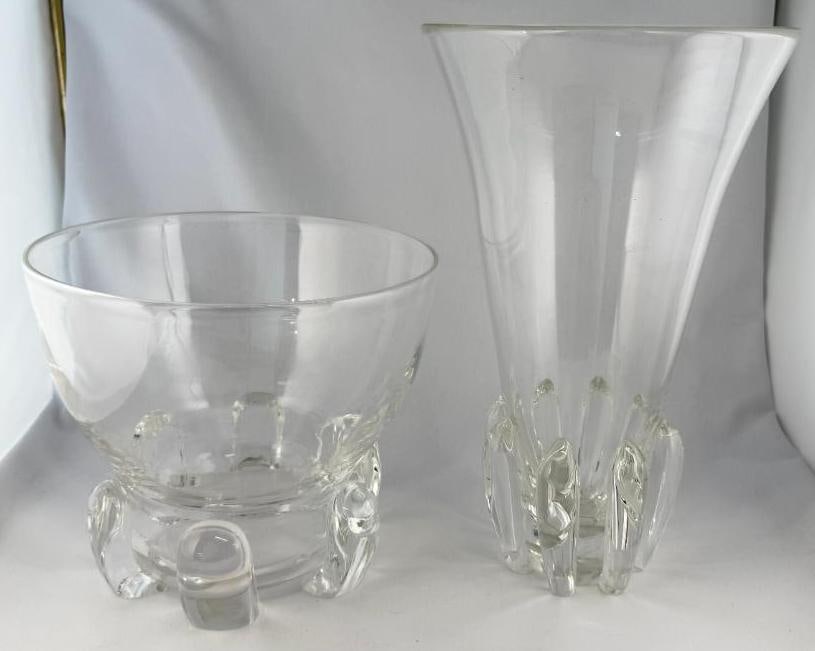 Steuben Art Glass Vase and Bowl (1 of 13)
