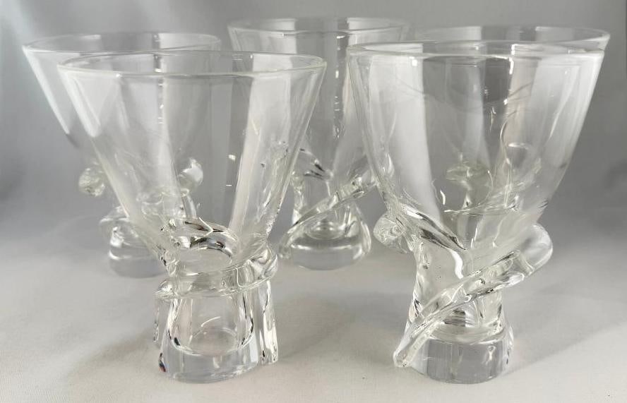 5 Steuben Crystal Vases - 6