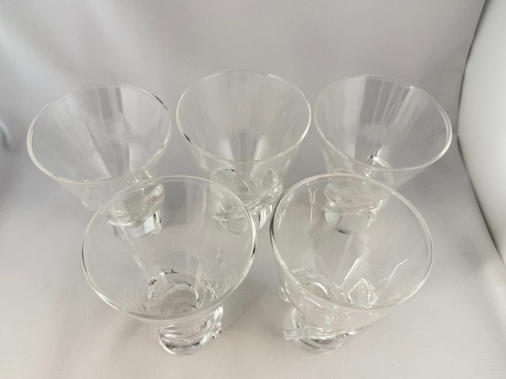 5 Steuben Crystal Vases - 7
