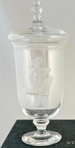 Rare Steuben Art Glass Snake Charmer Glass (1 of 7)